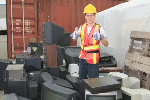 Extra large skip positioned for industrial use
