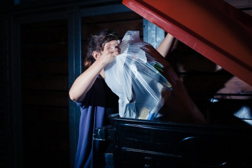Local recycling facility in Rotherhithe